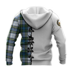 Campbell Dress Tartan Hoodie - Lion Rampant And Celtic Thistle Style