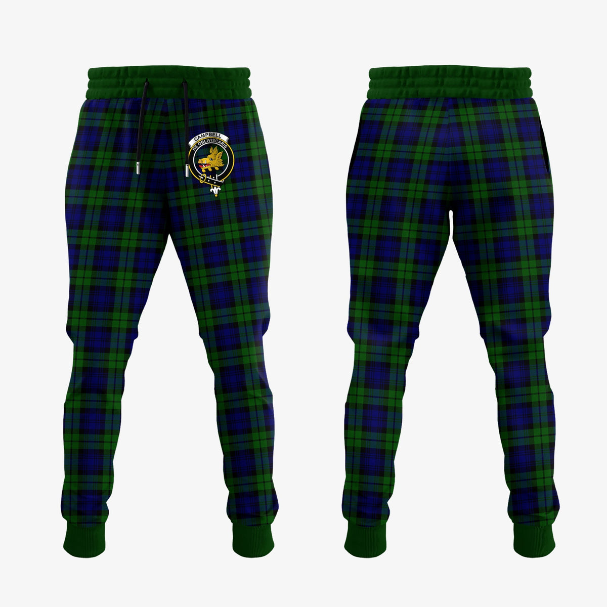 Campbell Modern Tartan Crest Jogger Sweatpants