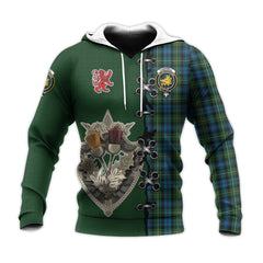 Campbell of Argyll 02 Tartan Hoodie - Lion Rampant And Celtic Thistle Style