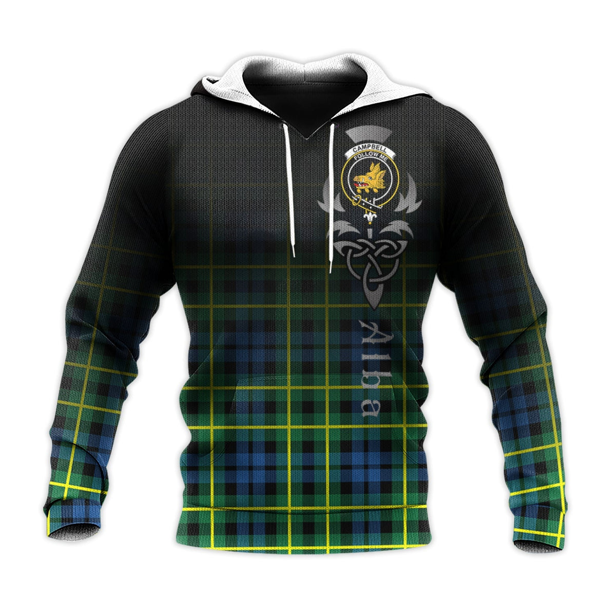 Campbell Of Breadalbane Ancient Tartan Hoodie - Alba Celtic Style