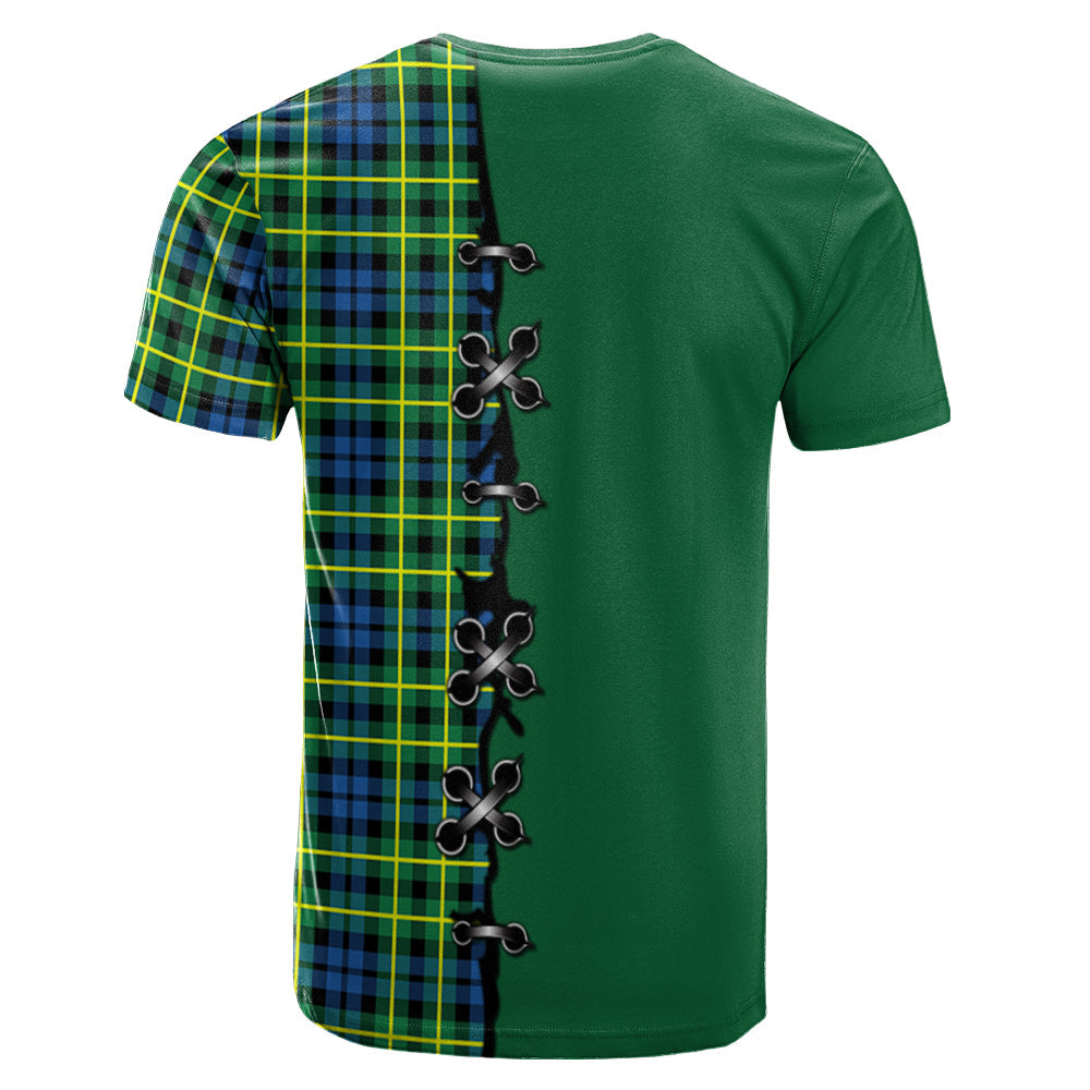 Campbell of Breadalbane Ancient Tartan T-shirt - Lion Rampant And Celtic Thistle Style