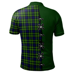 Campbell of Breadalbane Modern Tartan Polo Shirt - Lion Rampant And Celtic Thistle Style