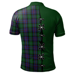 Campbell of Cawdor Tartan Polo Shirt - Lion Rampant And Celtic Thistle Style