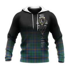 Carmichael Ancient Tartan Hoodie - Alba Celtic Style