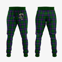 Carmichael Modern Tartan Crest Jogger Sweatpants