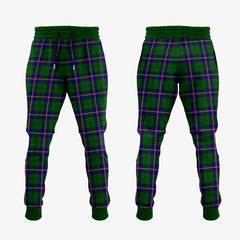 Carmichael Modern Tartan Crest Jogger Sweatpants