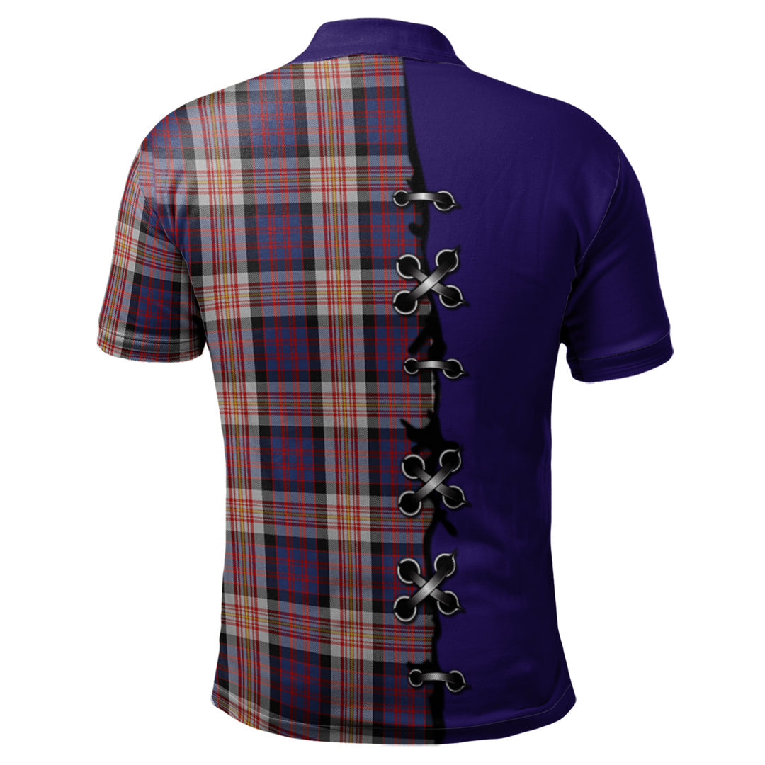 Carnegie Tartan Polo Shirt - Lion Rampant And Celtic Thistle Style