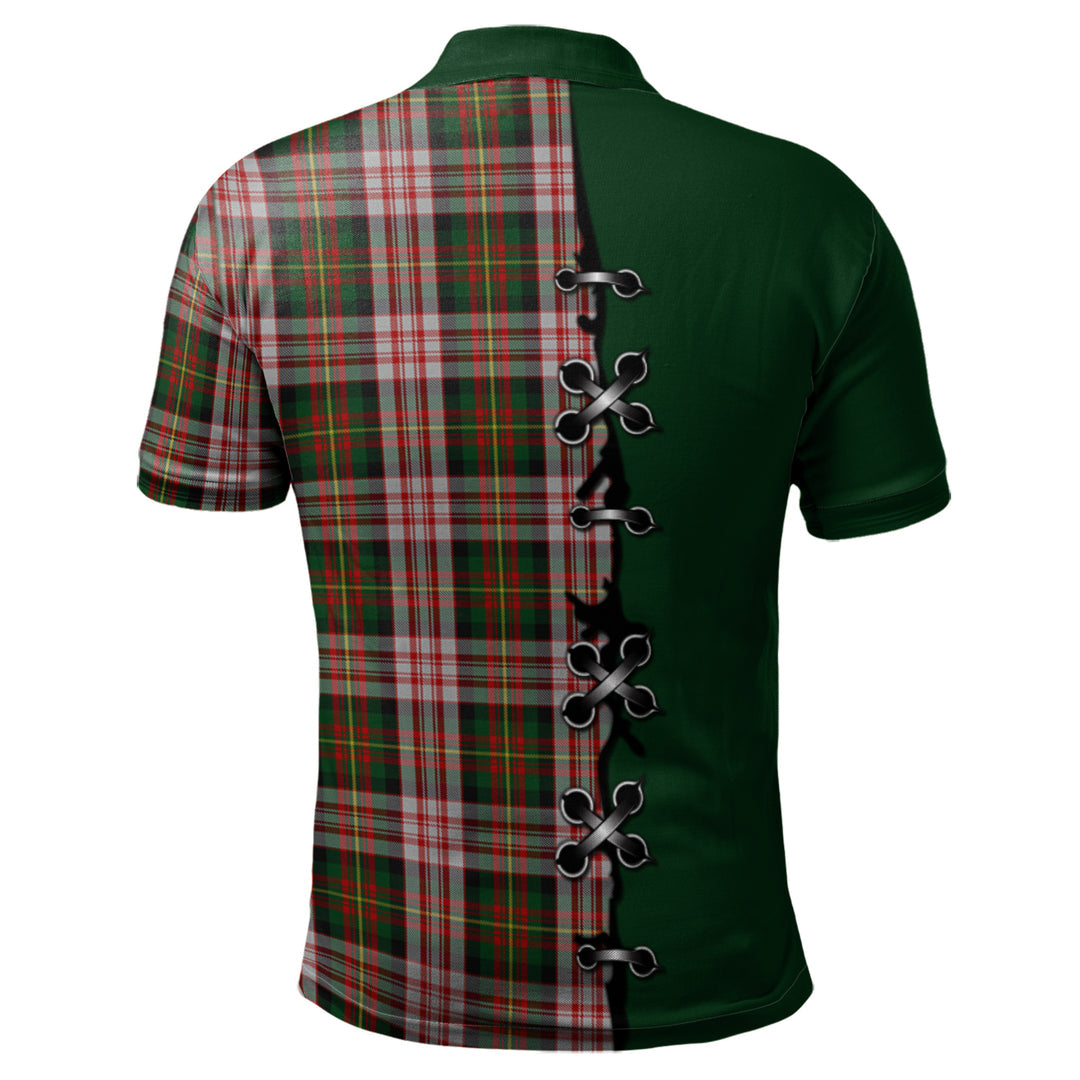 Carnegie Dress Tartan Polo Shirt - Lion Rampant And Celtic Thistle Style