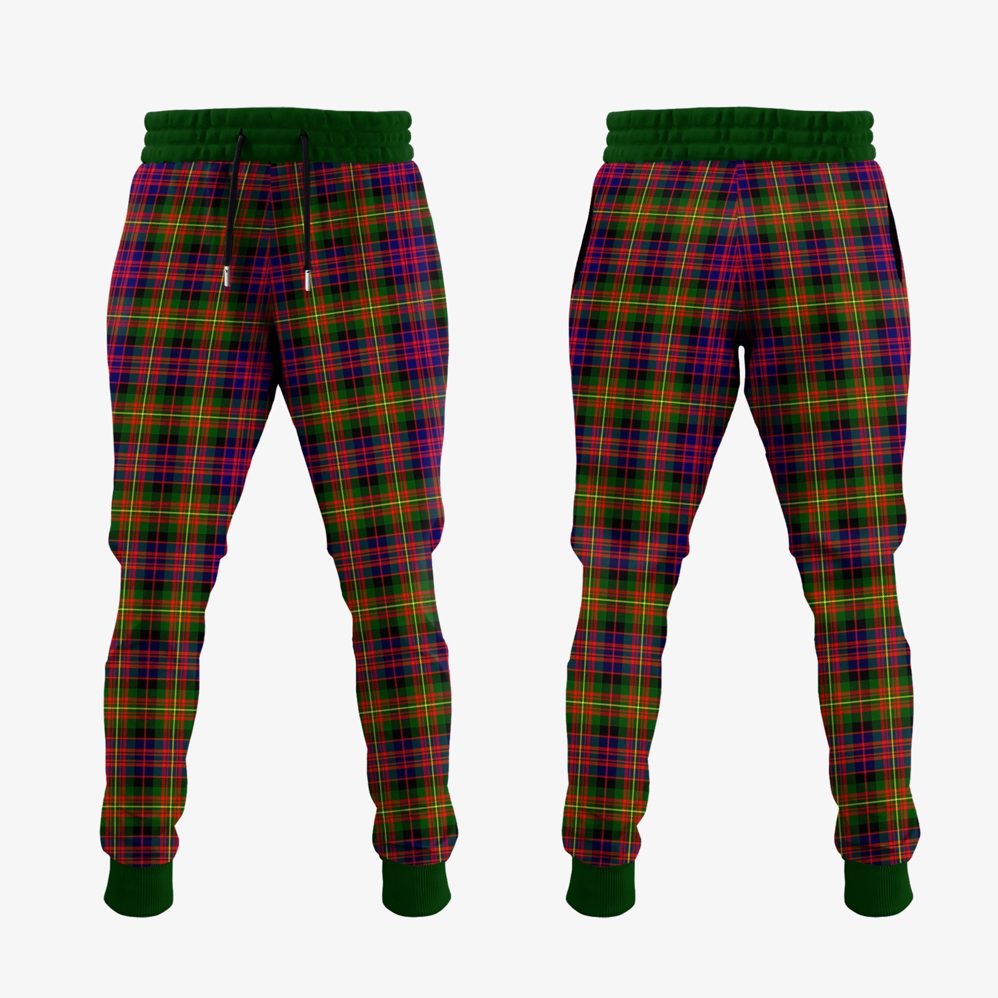 Carnegie Modern Tartan Crest Jogger Sweatpants