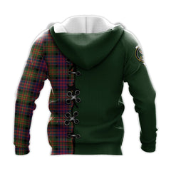 Carnegie Modern Tartan Hoodie - Lion Rampant And Celtic Thistle Style