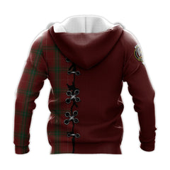 Carruthers Tartan Hoodie - Lion Rampant And Celtic Thistle Style