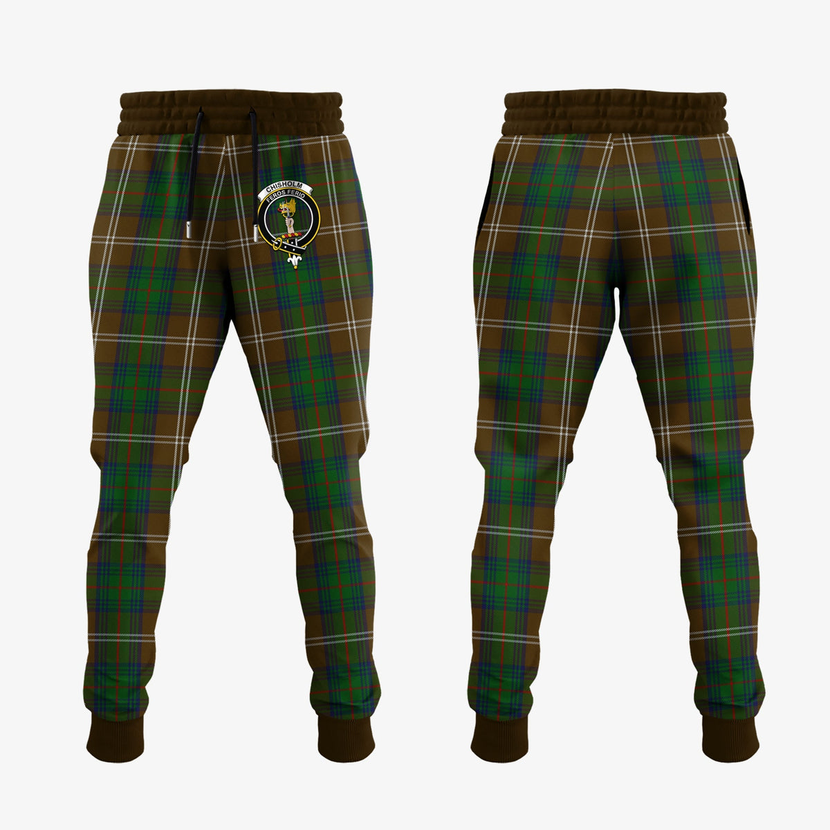 Chisholm Hunting Tartan Crest Jogger Sweatpants