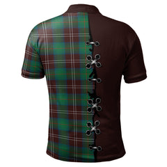 Chisholm Hunting Ancient Tartan Polo Shirt - Lion Rampant And Celtic Thistle Style