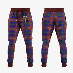 Chisholm Hunting Modern Tartan Crest Jogger Sweatpants