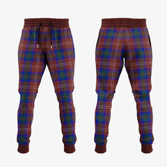 Chisholm Hunting Modern Tartan Crest Jogger Sweatpants