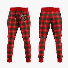 Chisholm Modern Tartan Crest Jogger Sweatpants