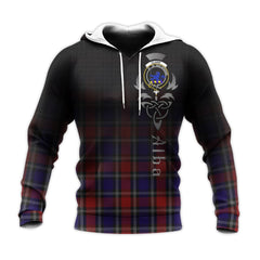 Clark (Lion) Red Tartan Hoodie - Alba Celtic Style