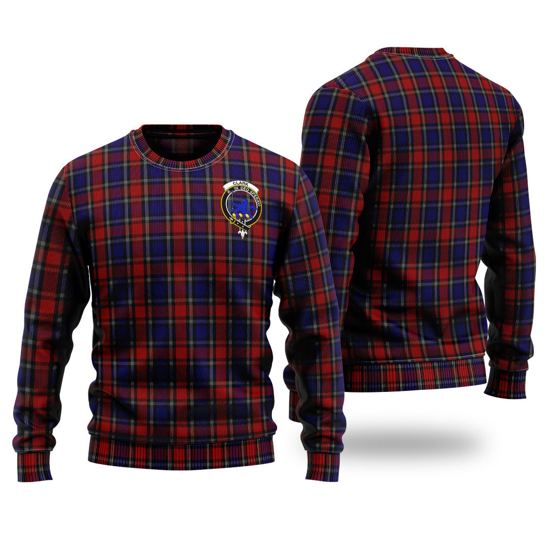 Clark (Lion) Red Tartan Sweater