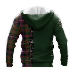 Cochrane Modern Tartan Hoodie - Lion Rampant And Celtic Thistle Style