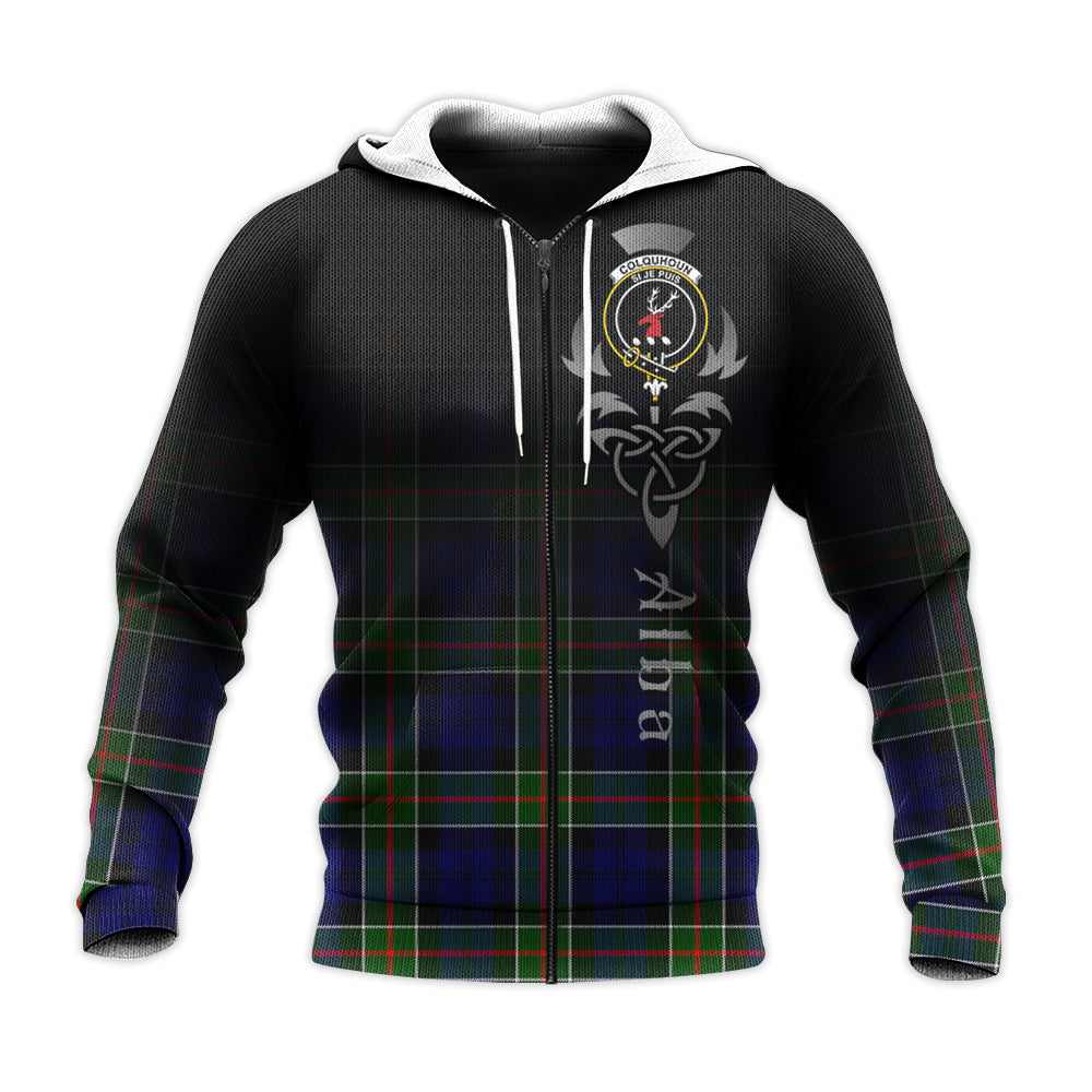 Colquhoun Modern Tartan Hoodie - Alba Celtic Style