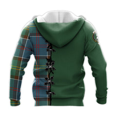 Colville Tartan Hoodie - Lion Rampant And Celtic Thistle Style