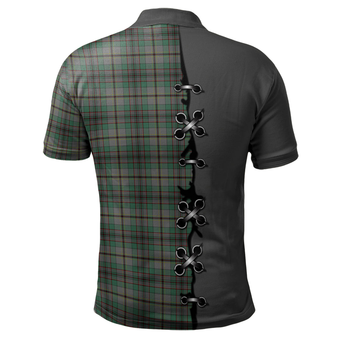 Craig Tartan Polo Shirt - Lion Rampant And Celtic Thistle Style