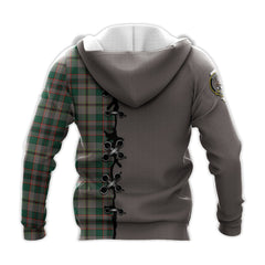 Craig Ancient Tartan Hoodie - Lion Rampant And Celtic Thistle Style