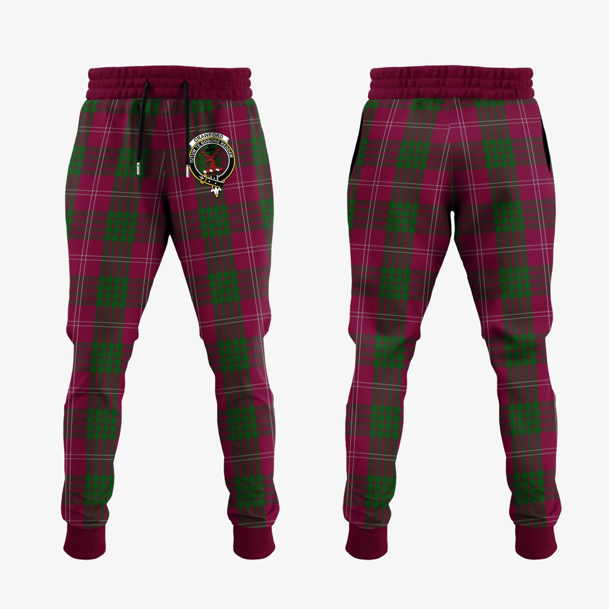 Crawford Tartan Crest Jogger Sweatpants