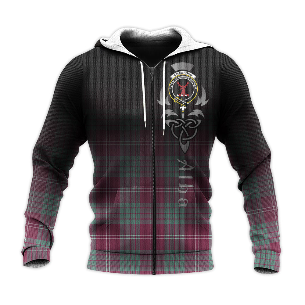 Crawford Ancient Tartan Hoodie - Alba Celtic Style