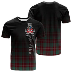 Crawford Modern Of NewZealand Tartan Crest T-shirt - Alba Celtic Style