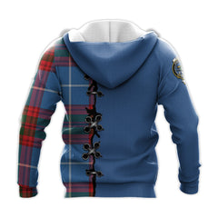 Crichton Tartan Hoodie - Lion Rampant And Celtic Thistle Style