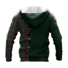 Crosbie Tartan Hoodie - Lion Rampant And Celtic Thistle Style