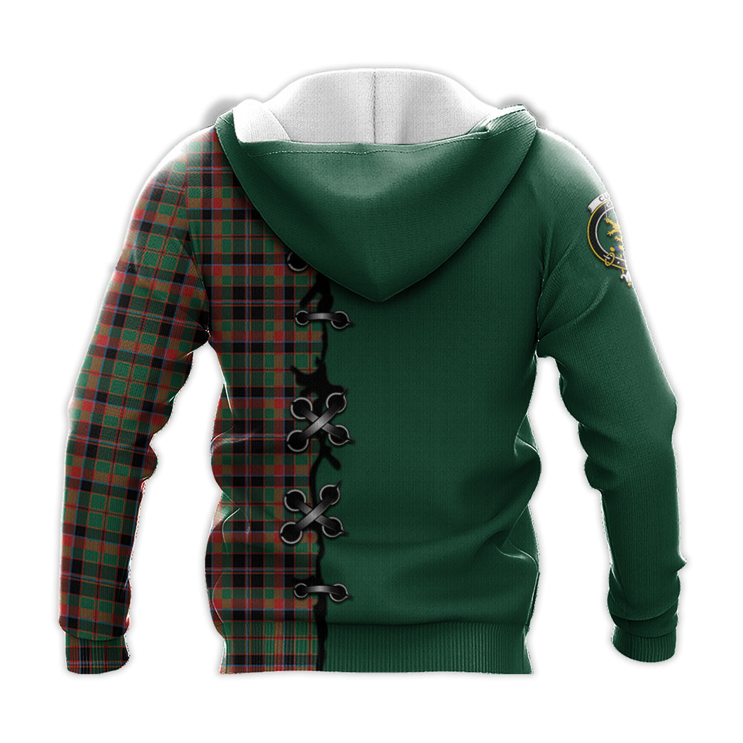 Cumming Hunting Ancient Tartan Hoodie - Lion Rampant And Celtic Thistle Style