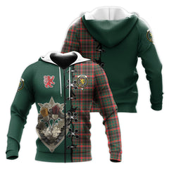 Cumming Hunting Modern Tartan Hoodie - Lion Rampant And Celtic Thistle Style