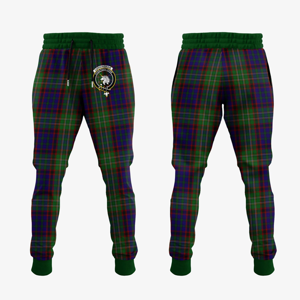 Cunningham Hunting Tartan Crest Jogger Sweatpants