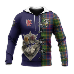 Dalrymple Tartan Hoodie - Lion Rampant And Celtic Thistle Style