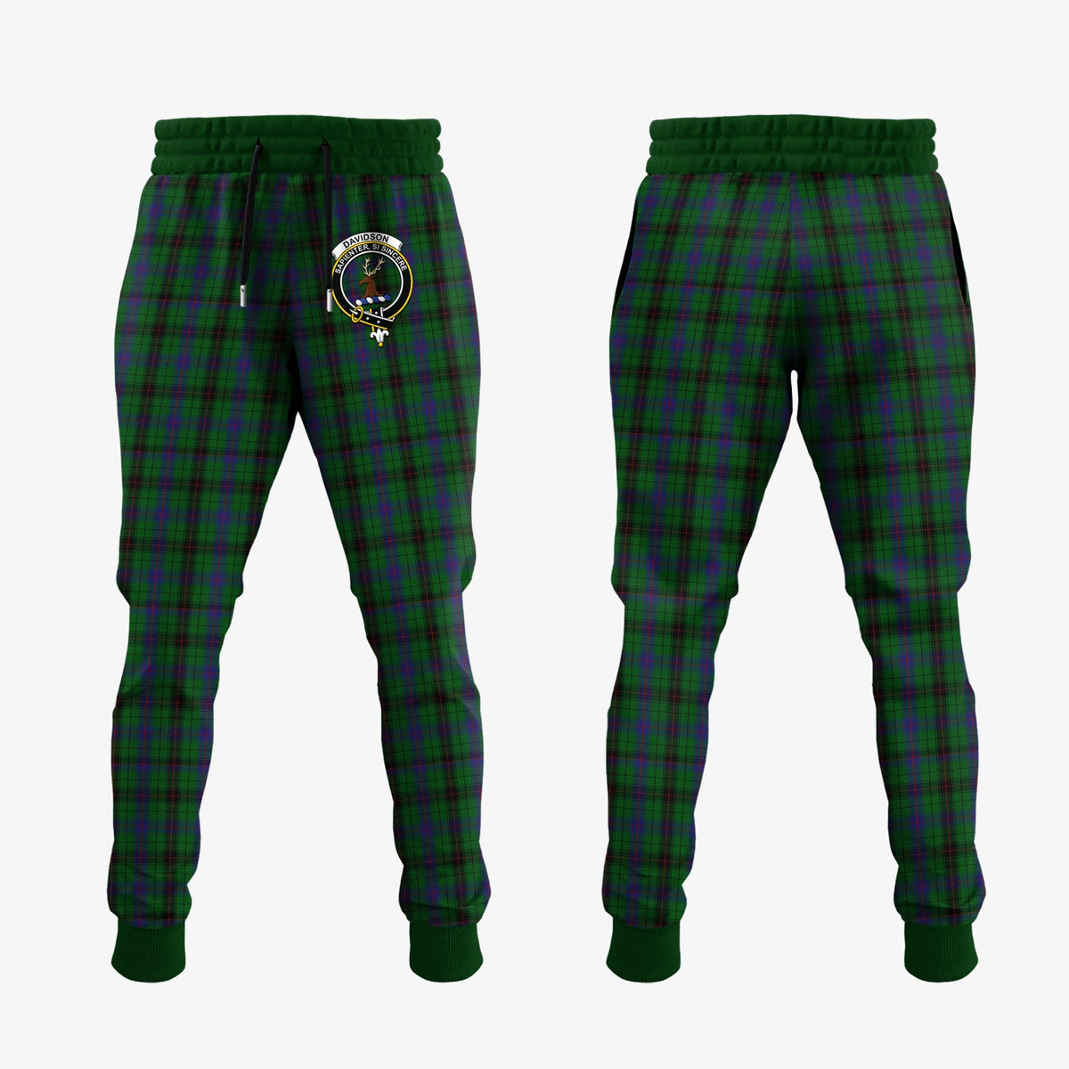 Davidson Tartan Crest Jogger Sweatpants