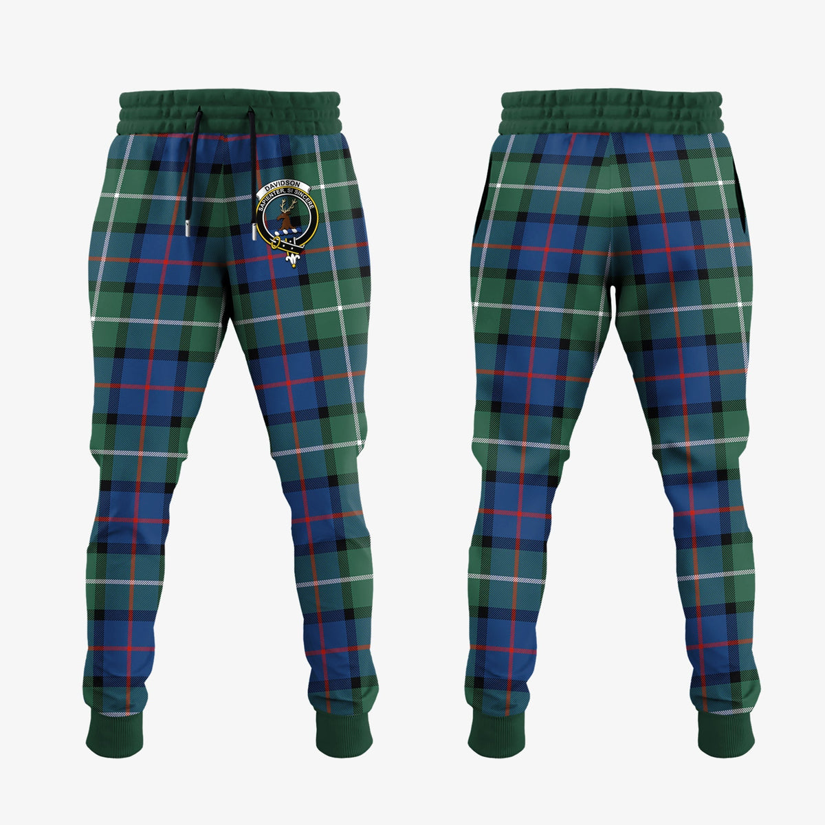 Davidson Of Tulloch Tartan Crest Jogger Sweatpants