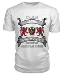 Broun Family Tartan - 2D T-shirt