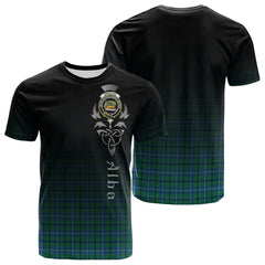 Douglas Ancient Tartan Crest T-shirt - Alba Celtic Style