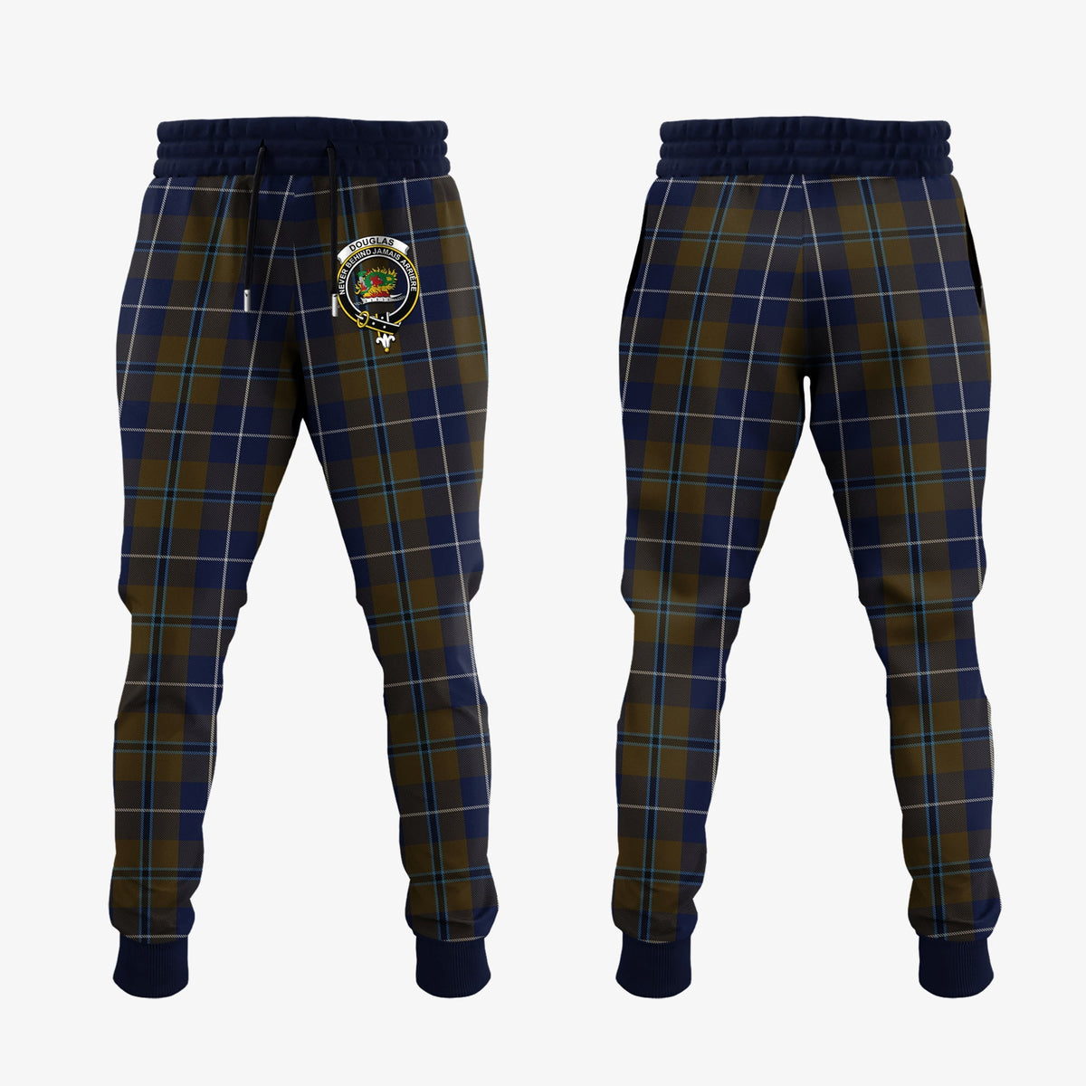 Douglas Brown Tartan Crest Jogger Sweatpants