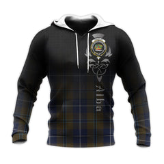 Douglas Brown Tartan Hoodie - Alba Celtic Style