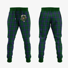 Douglas Green Tartan Crest Jogger Sweatpants