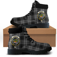 Douglas Grey Tartan All Season Boots