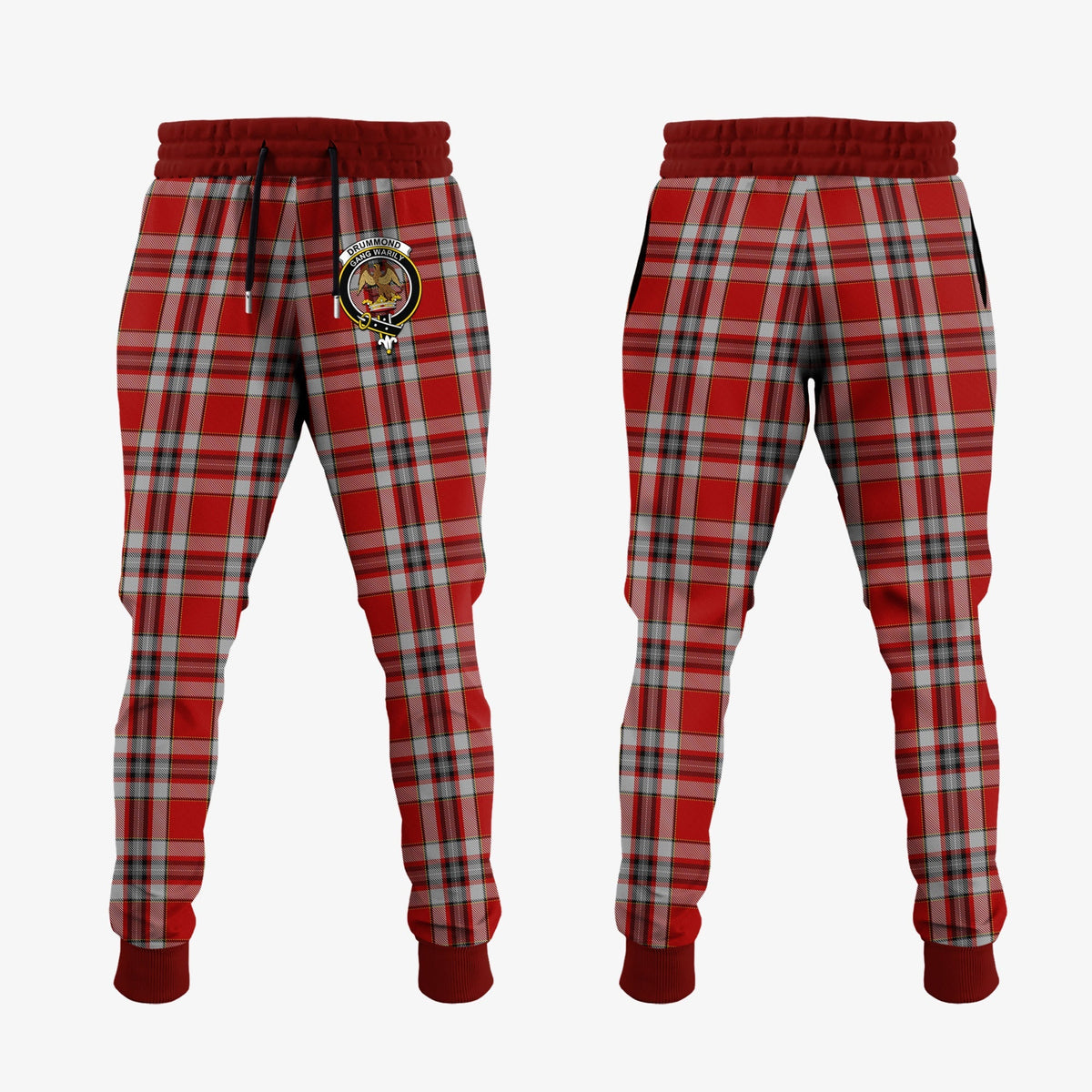 Drummond Of Perth Dress Tartan Crest Jogger Sweatpants