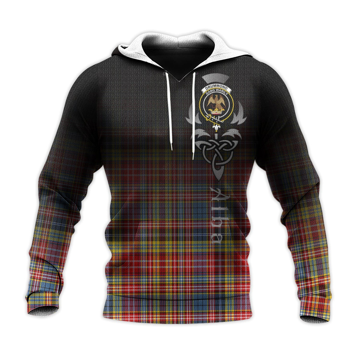 Drummond Of Strathallan Modern Tartan Hoodie - Alba Celtic Style