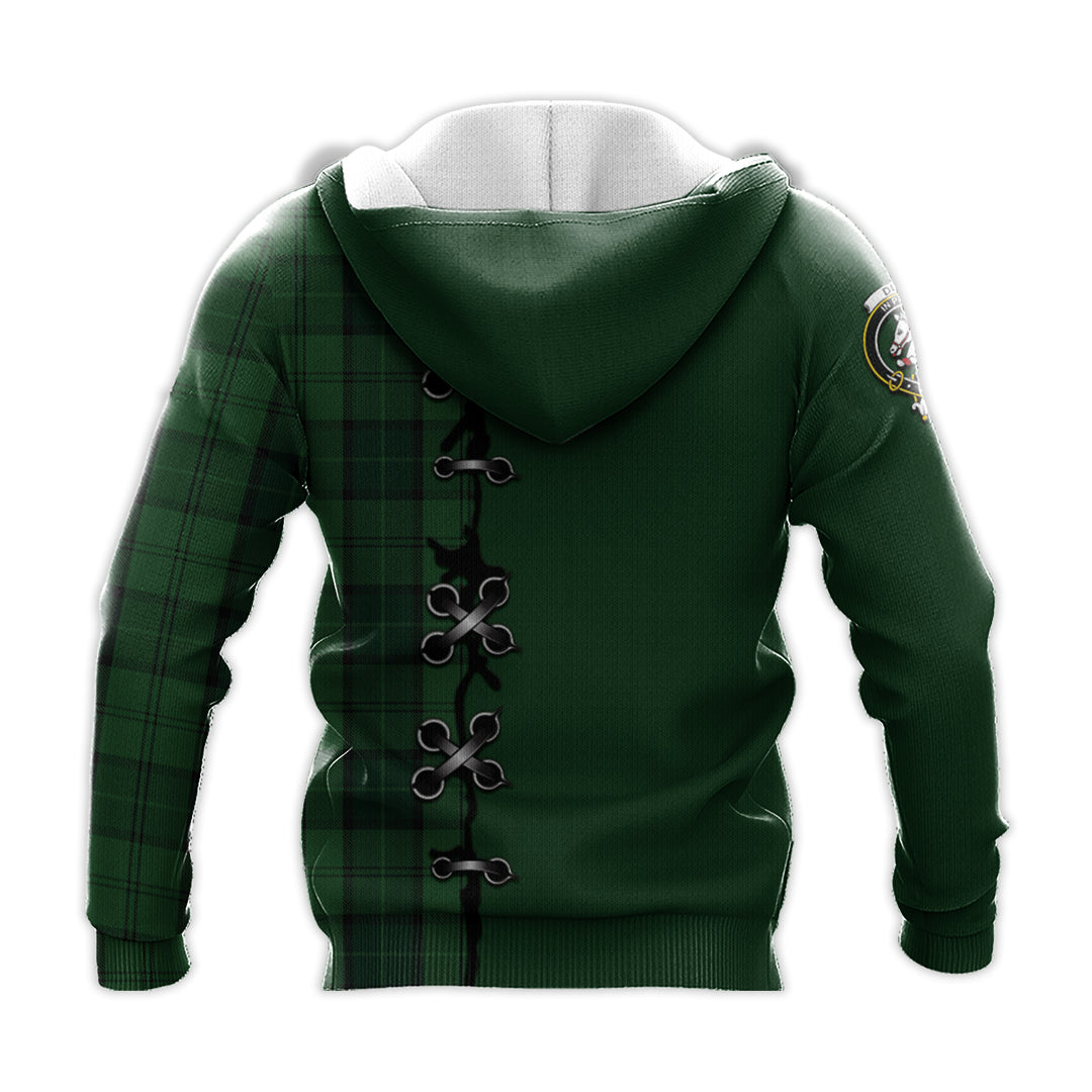 Dunbar Hunting Tartan Hoodie - Lion Rampant And Celtic Thistle Style