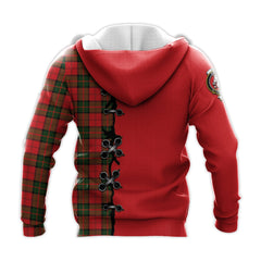 Dunbar Modern Tartan Hoodie - Lion Rampant And Celtic Thistle Style