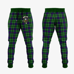 Duncan Modern Tartan Crest Jogger Sweatpants