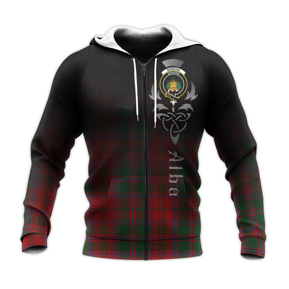 Dundas Red Tartan Hoodie - Alba Celtic Style